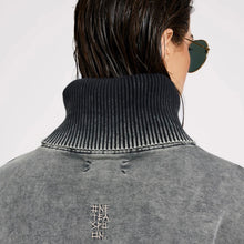 One Teaspoon- Fleece Roll Neck Sweater Worn Black