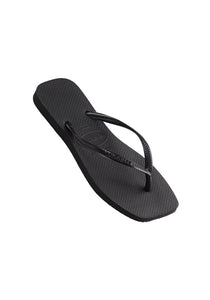 Havaiana Slim Square Toe Thong Black