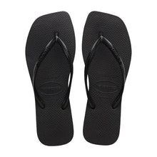 Havaiana Slim Square Toe Thong Black