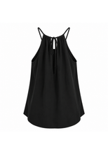 Joyeux layer halter top in black (noir), additional view 2