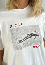 Joyeux Le Chill organic cotton boxy tee in white (blanc)