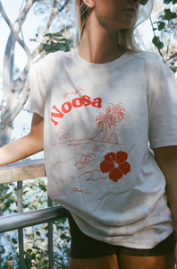 Charlee Swim - Organic Cotton Noosa Tourist Tee - Red