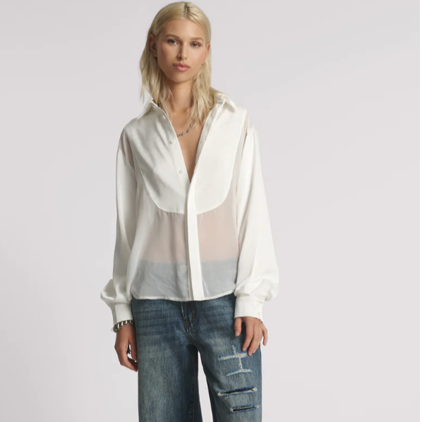 sheer white shirt
