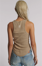 One Teaspoon Distressed Ramone Rib Tank - Sand