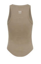 One Teaspoon Distressed Ramone Rib Tank - Sand