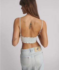 One Teaspoon Denim Heart Top - Le Surf Blue