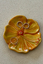 In Time Incense Hibiscus Ceramic Incense Holder - Golden Yellow