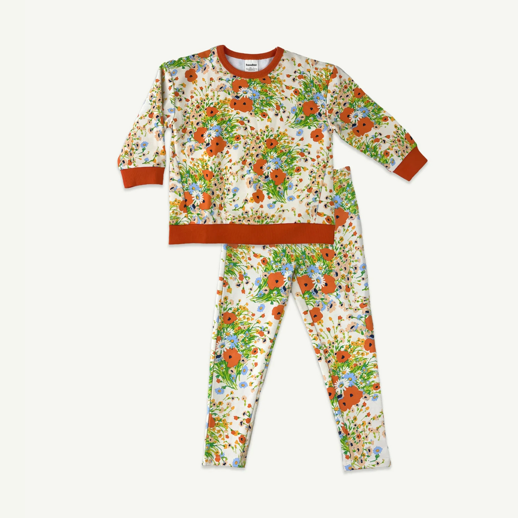 Banabae Poppy Floral Organic Cotton Twinset