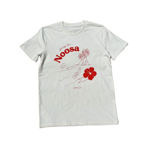 Charlee Swim - Organic Cotton Noosa Tourist Tee - Red