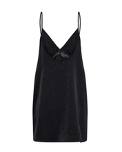 One Teaspoon Courtney Zipped Up Satin Slip Mini Dress - Black