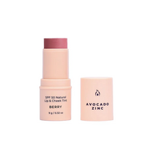 Avocado Zinc SPF 50 Natural Lip & Cheek Tint Berry