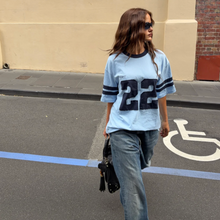 Ssaint- 22 Motion Tee - Powder Blue & Navy