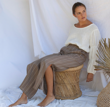 Hazel Pants - Mocha Stripe