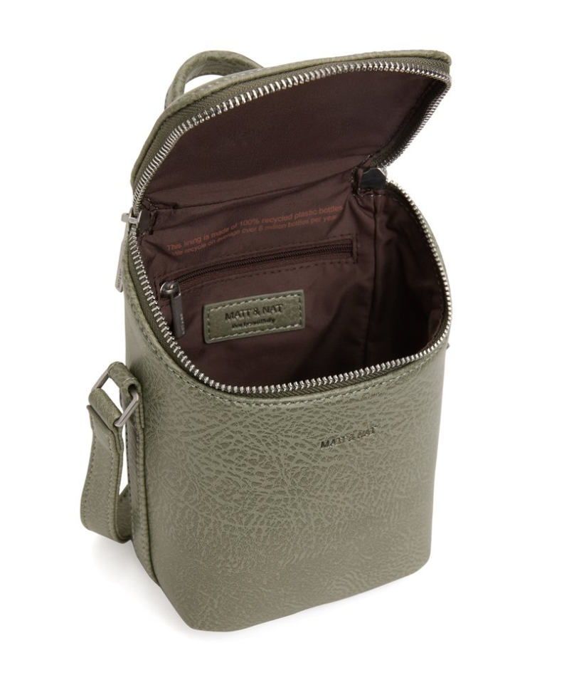 MATT NAT BRAVE MICRO VEGAN CROSSBODY BAG PURITY Cloth Hide