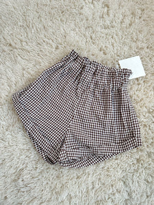 Moon Child Maeve Shorts in Chocolate Gingham