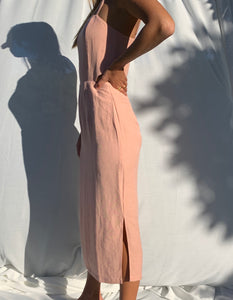 Amalia Dress in Pink Sand