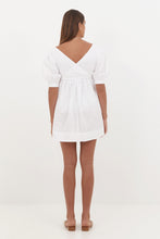 Zoey Mini Dress in White Poplin